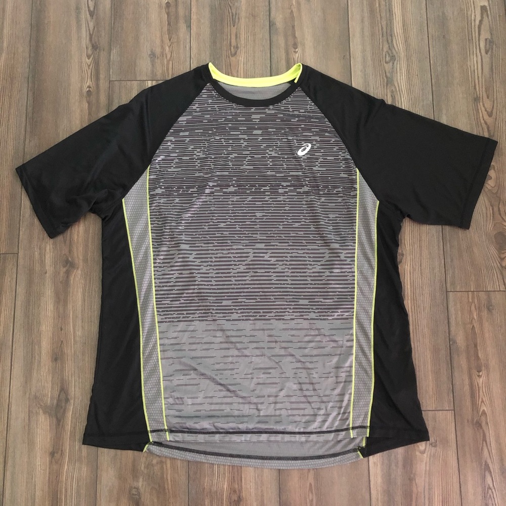 Gray & Black ASICS Shirt